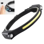BIKIGHT LX300 2XPE+COB Induction Headlight 1200mAh 270° Wide Range 350LM 5 Lighting Modes Type-C Rechargeable Head Torch COB Outdoor Cycling Adventure Fishing Flashlight Bike Headlamp