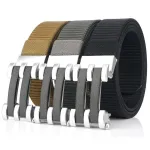 TUSHI 125cm Tactical Nylon Belt Adjustable Wear-resistant Lightweight Waist Belt Buckle Belt Casual Sports Belts for Outdoor