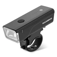 ROCKBROS Smart Light Senor Bike Headlight 260Lm Bright LED 1500mAh Battery Type-C Fast Charging Anti-glare Bicycle Light Flashlight for Cycling