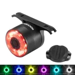 ROCKBROS Q1 MAX RGB Bicycle Taillight Vibration Sensor Smart Brake Sensing USB Charging Light Sensing Bike Rear Lights for Mountain Road Night Riding