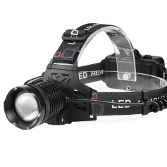 XHP70 30W LED White Blue Yellow Light USB Rechargeable Headlamp Ultra Light Bright LED Headlight Portable Front Head Light Fishing Flashlight with 18650 Battery