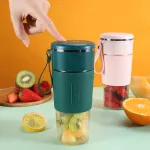 Portable Juicer 6 Blade Usb Rechargeable Wireless Mini Smoothie Blender Mixer Fruit Juice Maker Electric Juicer Machine Glass Cup
