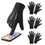 XANES Winter Waterproof Cycling Gloves Outdoor Sports Running Motorcycle Ski TouchScreen Fleece Gloves Non-slip Warm Full Finger for Riding Climbing Skiing Hiking Fishing