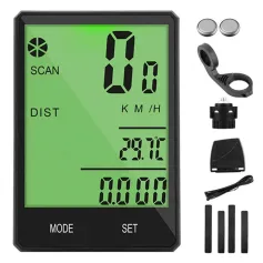 BENGGUO 2.8inch Large Screen Cyclo-Computers Bicycle Computer Wireless & Wire Bike Computer Rainproof Speedometer Odometer Cycling Measurable Stopwatch Cycling Accessories