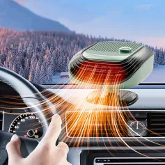 Aquecedor de carro IPRee 2 em 1, 120 W, aquecimento rápido de inverno, ventilador elétrico de 12 V, desembaçamento de para-brisa, resfriamento para caminhão, RV, SUV, viagem, trailer