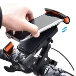 ACRUNU 4.7-7inch Adjustable Bike Phone Holder Shockproof Motorcycle Phone Handlebar Riding Navigation Frame 360 Rotation Bicycle Mount Accessories