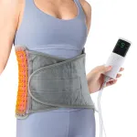 TENGOO Electric Heating Pad for Waist Back Neck Shoulders, Heated Cushion Waist Belt with 4 Timers & 9 Heating Setting, Comfortable Warm