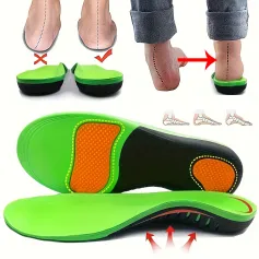 1 paio di solette ortopediche per il piede, supporto dell'arco plantare, solette sportive ammortizzanti, sollievo dal dolore, fascite plantare, piedi piatti, uomo e donna.