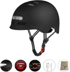 Ultralight Cycling Helmet Bicycle Helmet Electric Scooter Helmet Smart Tail Light Bike for Bicycle Cycling Rock Roller Skating