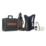 [US Direct] SMACO S700 PRO 2L Scuba Tank Black Underwater Diving Respirator 25-30mins Using Time Portable Scuba Diving Tank