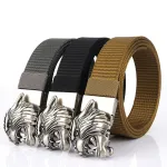 ENNIU 120cm Metal Buckle Tactical Belt Nylon Army Military Outdoor Belt for Men Women