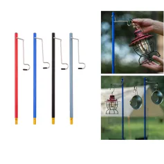 Mountainhiker Portable Folding Camping Lantern Holder Table Detachable Flashlight Hangers Portable Light Holder Lighting Stands Tourist Hiking Equipment