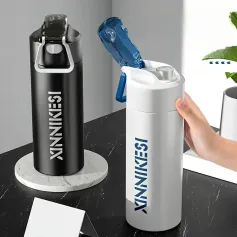 IPRee 316 Stainless Steel Insulated Thermos Water Bottle 600ml Portable Sports Bottle For Travel, Hiking, Gym, And Car