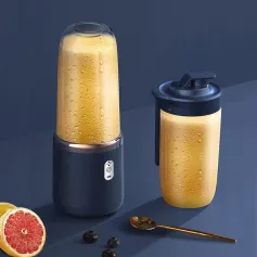 Double Cup Multifunction Usb Fruit Mixers Juicers 6 Blade Portable Electric Juicer Blender Fruit Juicer Cup Food Milkshake Juice Maker