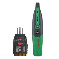 MS5902 automatikus megszakító kereső biztosíték aljzat tesztelő 220V 110V LED jelzőlámpa zseblámpa áramkör diagnosztikai eszköz elektromos karbantartási segítő