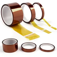 Heat Resistant Polyimide Tape 5/10/20/30/50mm x 33m High Temperature 200°C Electrical Insulation No Residue Adhesive Polyimide Film Tape