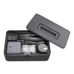 JIMI X1-F Network Toolset with Network Tester Wire Stripper Electric Pen Diagonal Pliers Crystal Heads Cable Ties Compact Toolbox