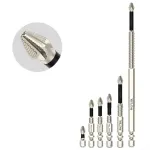 6PCS Long Alloy Steel Magnetic Screwdriver Bits PH2 Hex Shank 1/4 Inch Hand Tools 25-150mm High Hardness