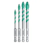 Heavy Duty Multi-Material Drill Bit Alloy Steel Serrated Electric Drill Head for Ceramic Metal Wood Concrete