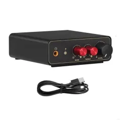 Professional MM MC Phono Stage RIAA Preamp Stereo 3.5mm Headphone Output Metal Compact Design Turntable Amplifier High Fidelity Sound Accurate Audio Adjustments