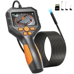 Câmera de inspeção com luz, boroscópio industrial digital, endoscópio de vídeo, câmera de endoscópio, tela IPS de 2,8 polegadas, sonda flexível à prova d'água, 1080p, ferramenta para casa, tubulação, automotivo