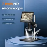 INSKAM 331-A 1600X 12MP HDMI USB камера за цифров микроскоп 7\\ LCD екран Дисплей THT SMD инструмент за запояване Оценка на бижута Ремонт на телефон