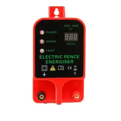 10km Farm Electric Poultry Equipments Portable Power Solar Panel Electric Fence Energizer Metal Garden Fence Fence Accessories