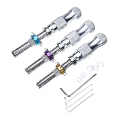 DANIU 5pcs Lock Repairing Tools Locksmith Try-Out Keys Set for Cross Lock