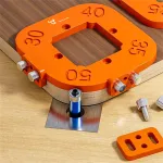 Woodworking Router Corner Templates Jig Set R10-R50 Premium 8mm Insulated Material Laser-Cut Precision Fixing Holes and Screws