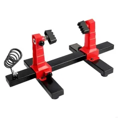 Adjustable 360 Degree Rotation PCB Holder Soldering Iron Stand Spring Loaded Clamps Lightweight Non Slip Rubber Feet Electronic Assembly Tool