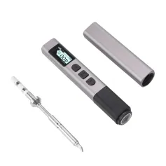 PTS201 Intelligent Soldering Iron Type-C Fast Charging 18-100W OLED Display 30°C-450°C Adjustable Temperature Portable Lightweight