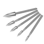 5Pcs Wood Carving Drill Bits HSS Engraving Drill Bit Set Solid Carbide Root Milling Grinder Burr Precise Woodworking Carve Tools