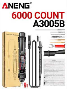 ANENG A3005B A3005BPro Digital Multimeter Smart Pen Type Multi-Functional Tester with Battery Standard/High Configuration Long-Lasting Performance