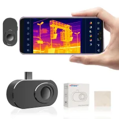 NOYAFA NF-586S Termal Kamera Yükseltilmiş Tip-C Akıllı Telefonlar Görüntüleyici 256 X192 IR Çözünürlük Ev Kullanımı Bina Fabrika Yerleri