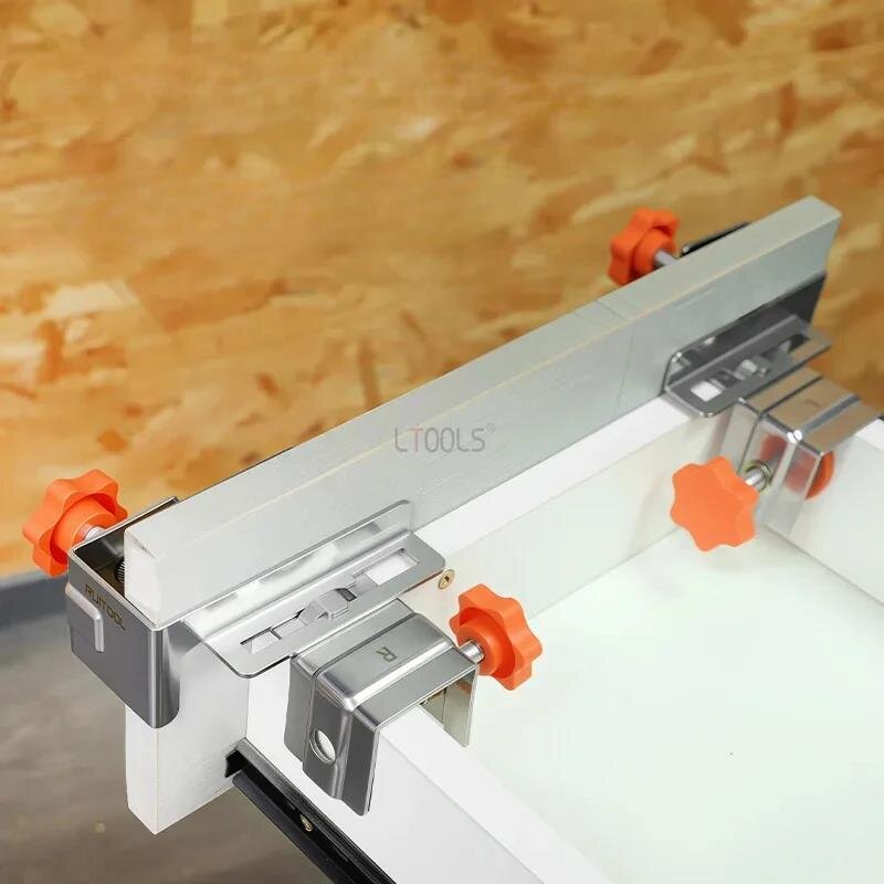 2pcs Adjustable Drawer Front Clamps Stainless Steel DIY Cabinet Assembly No Tools Needed Fits 10-30mm Panels Furniture Assembly