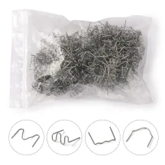 100Pcs 0.8mm Welding Nail Hot Stapler Plastic Repair Standard Pre Cut Wave Staples for Bumper Bodywork Repairs