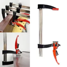 Quick Ratchet Parallel F Clamp Bar Clamp for Woodworking DIY Carpentry Hand Tool Gluing or Fixing Workpieces