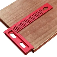 L Type 160/200mm Aluminum Alloy Woodworking Square Hole Positioning Metric Measuring Ruler Carpenter Scriber