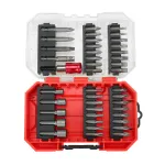 42PCS Screwdriver Bit Set 25mm Length Wide Range of Flat Head Pozidriv Bits High Quality Versatile for Woodworking and Repairs Organized Storage Box