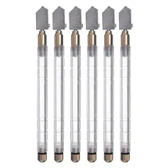 6Pcs TOYO Glass Cutter TC-17 Plastic Handle Straight Cutting Tool Self-oiling 