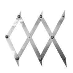 3-Point Picket Center Finder Tool Stainless Steel Layout Tool Accurate Measuring for Woodworking Welding Equal Spacing Precise Center Finding Expandable Divider