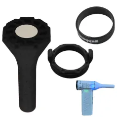 3PCS PVC Mini Hairdryer Extension Interface and Storage Bag Interface Versatile Accessory for Most Mini Hairdryers Compact Lightweight Design