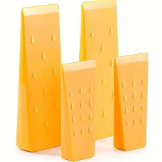 4pcs Tree Felling Wedges With Spikes For Safe Cutting 2 Each Of 8 Inch And 5.5 Inch Chainsaw Wedges Logging Supplies Set, Tree Wedge Safe Sturdy Cold Logger Tool Accessory