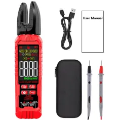 ZL33A ZL33B besisukantis spaustukas matuoklis 200A AC DC srovės įtampos testeris 600V NCV funkcija temperatūros matavimo smūgiams atsparus dėklas kompaktiškas dizainas profesionalus elektriko įrankis