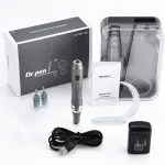 Dr. Pen Ultima M8 Professional Micro Needling Pen with Digital Display Adjustable Needle Length 0-0.3mm Aluminum Skin Care Beauty Pen Home Use Cordless Device 2 x 16-Pin Cartridges Included