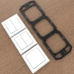 86タイプソケットボックス穴テンプレートウッドボードスロットテンプレートスイッチソケット開口部テンプレートアルミニウム合金穴開口部マーキングツール