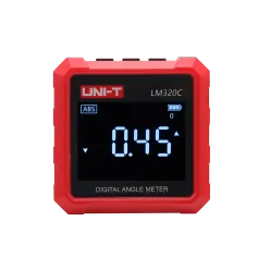 UNI-T LM320C Digital Inclinometer Magnetic Angle Meter 360° Measurement ±0.2° Accuracy LCD Display Absolute and Relative Measurement Portable Leveling Tool