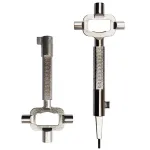 Multifunctional Locksmith Tool Zinc Alloy Lock Cylinder Adjuster Gauge Cam Spindle Turner Ergonomic Handle Compact and Lightweight Hand Tool
