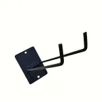 Heavy Duty Iron Wall Mounted Tool Rack Supports Up to 40lbs Compact Space Saving Organizer for Garage Garden Workshop