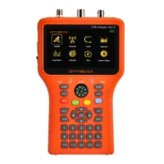 GTMEDIA V8 Finder Pro2 TV Sinyal Bulucu Metre DVB-S/S2/S2X/T/T2/C Sinyal Alıcısı 4.3 inç LCD Ekran H.265 Otomatik Açı Hesaplama 4000mAh Pil